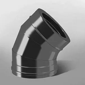 отвод от-р 45* 316, 0,8/304, 0,5 d 120/220 с хомутом на замке картинка анонса te-plo.ru