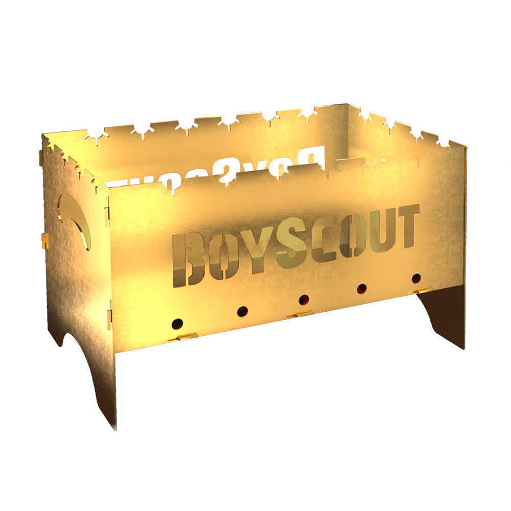 мангал gold складной, 500х300х300х1,5мм c сумкой, "boyscout" картинка анонса te-plo.ru